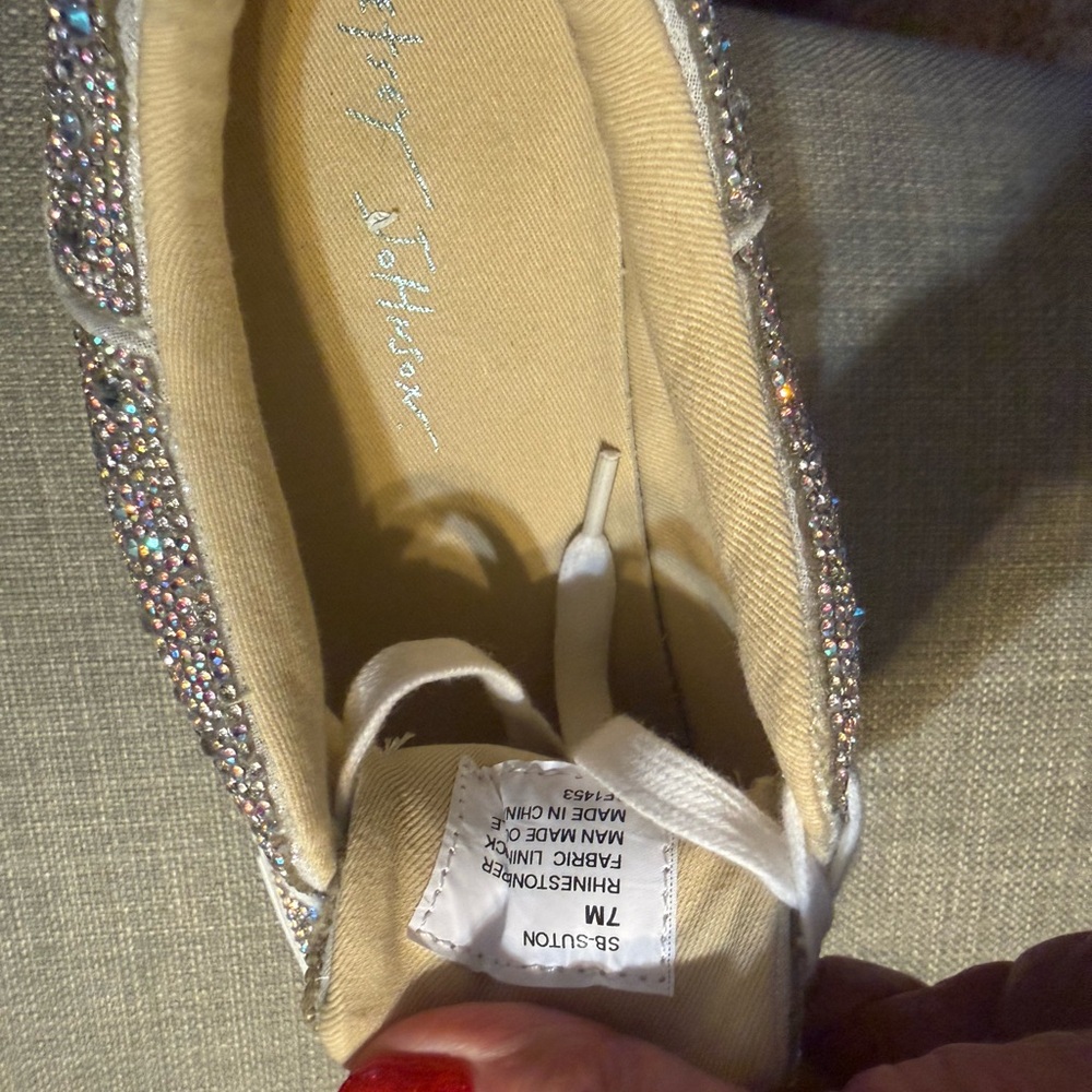 Betsy Johnson Sparkling Silver Sneakers - Picture 3 of 3